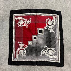 Vintage Silk Pocket Square Handkerchief Korea 100% Silk Neutral Colors Classic